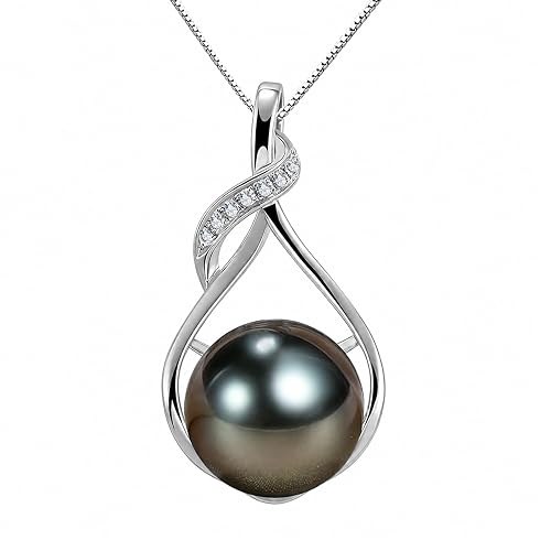 Tahitian-Inspired Black Pearl Necklace