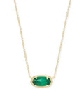 Emerald Birthstone Pendant Necklace