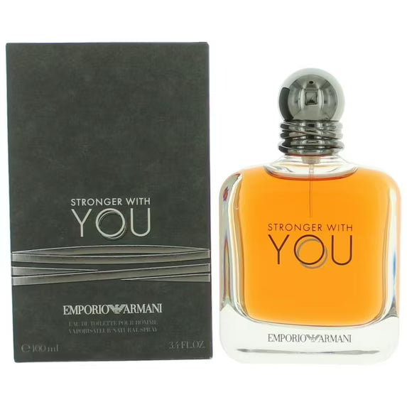 Emporio Armani Stronger With You Eau De Toilette Spray, Cologne for Men, 3.4 Oz
